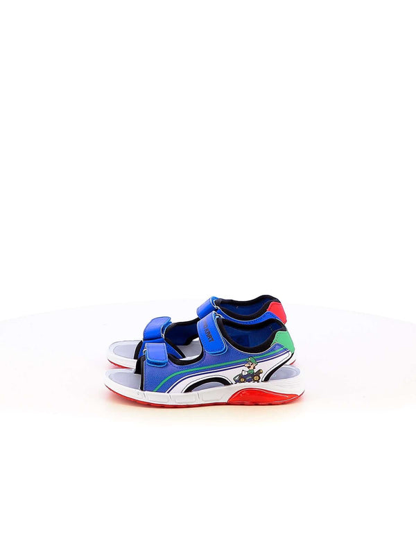 Sandaletti con luci bambino SUPER MARIO MB1485 azzurro | Costa Superstore