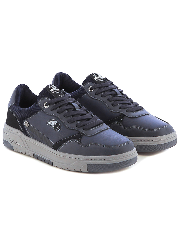Sneakers stringate uomo AMERICANINO AMM424X24 blu | Costa Superstore