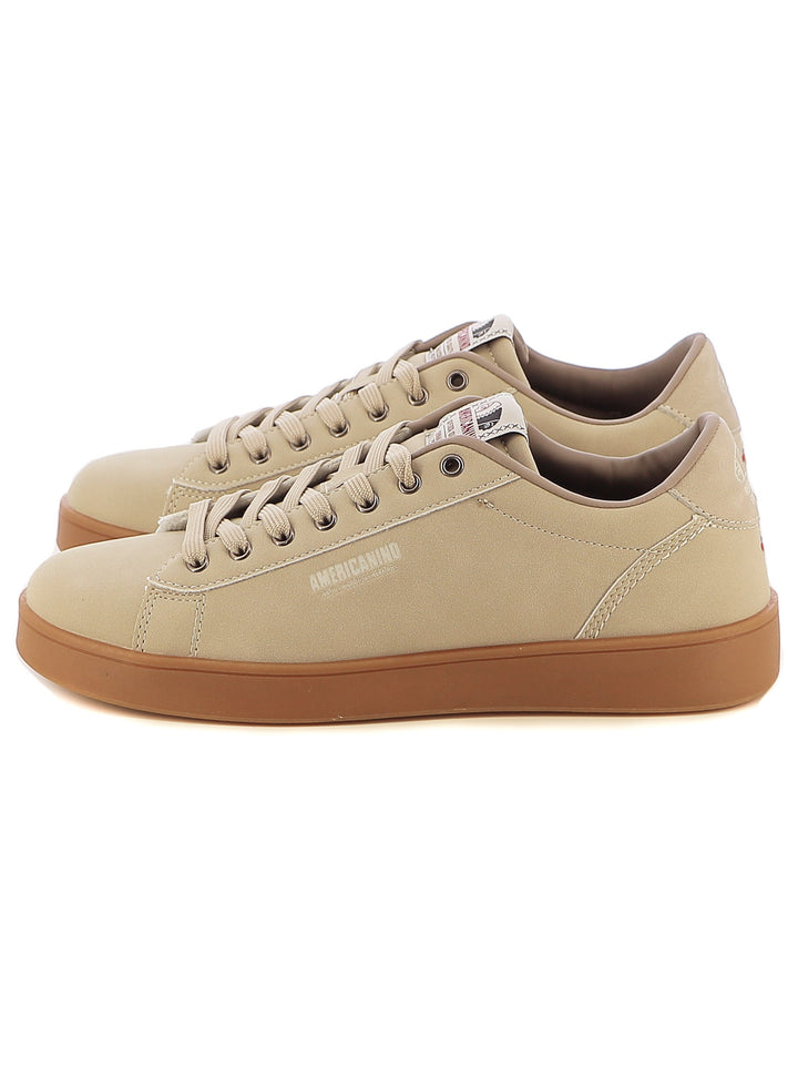 Sneakers stringate uomo AMERICANINO AMM424X81 beige chiaro | Costa Superstore