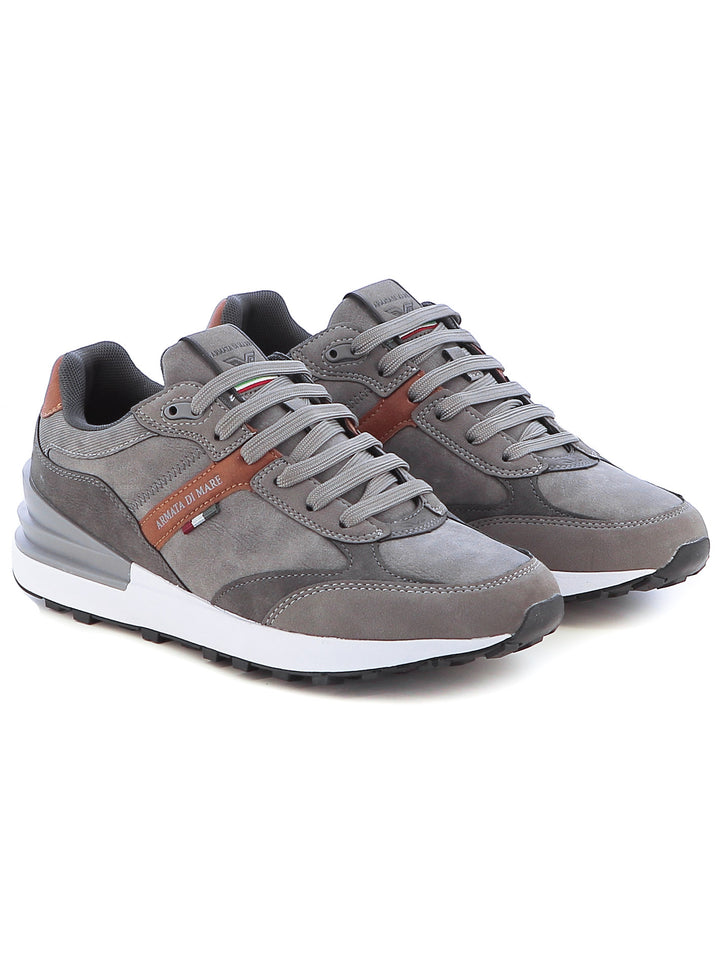 Sneakers stringate uomo ARMATA DI MARE AMUW24D641 grigio scuro | Costa Superstore