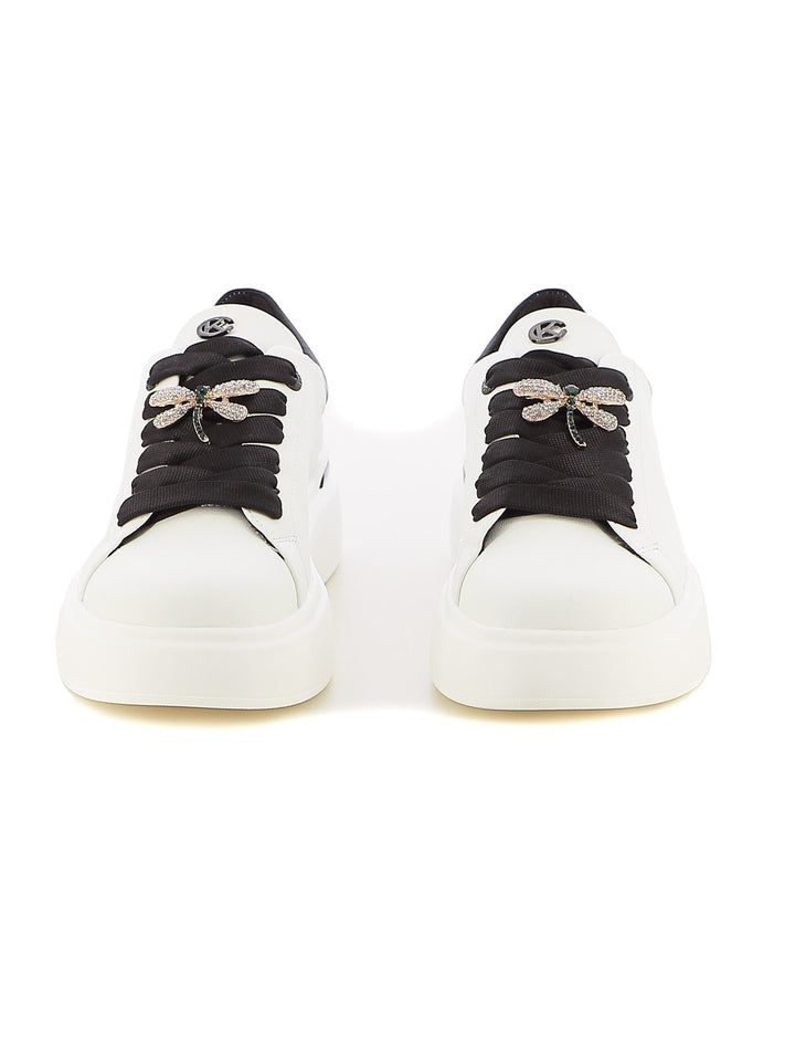 Sneakers stringate donna CARLA KOTE X31-3K bianco nero | Costa Superstore
