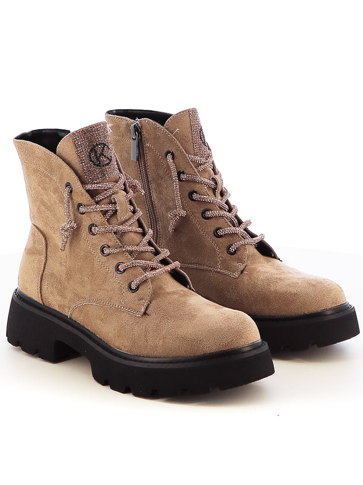 Anfibi donna CARLA KOTE X31-54K beige scuro | Costa Superstore