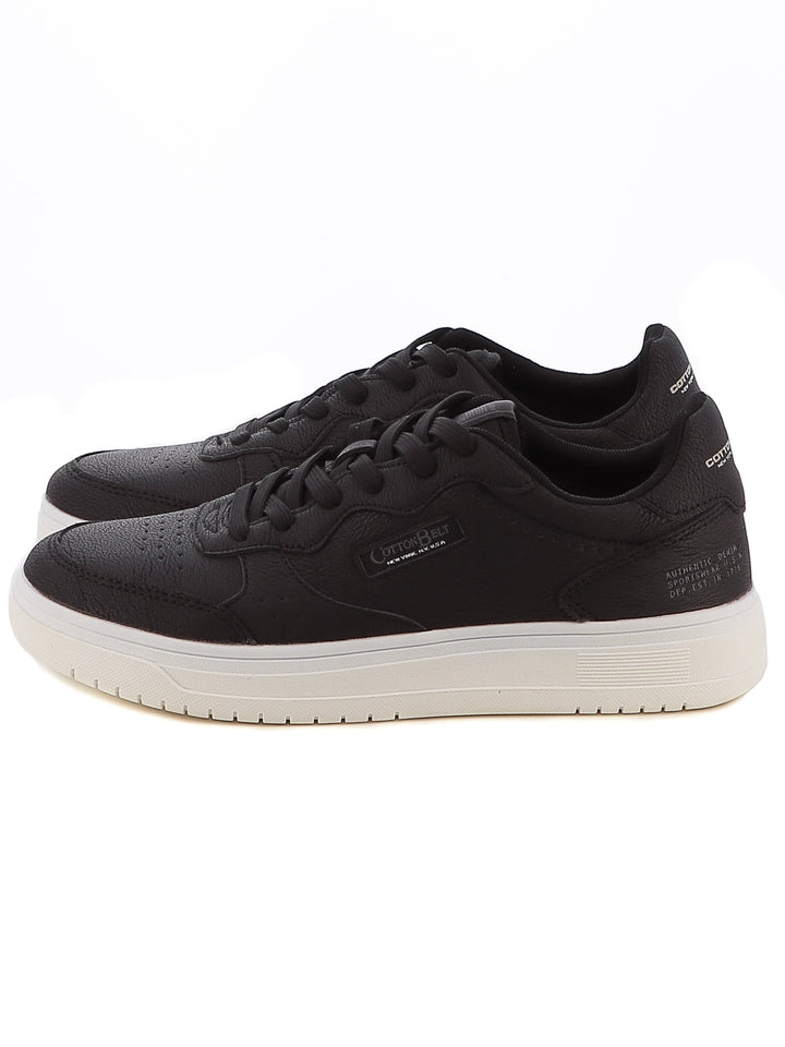 Sneakers stringate uomo COTTON BELT CBM424A33 nero | Costa Superstore
