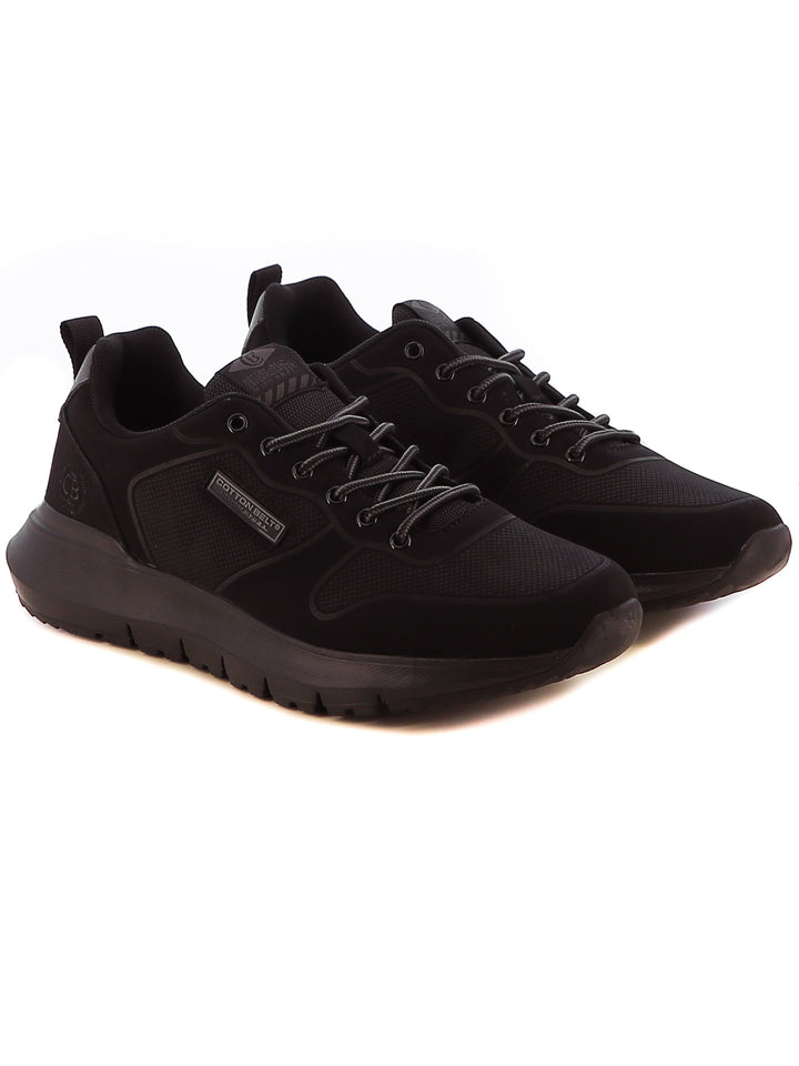 Sneakers stringate uomo COTTON BELT CBM428A72 nero | Costa Superstore