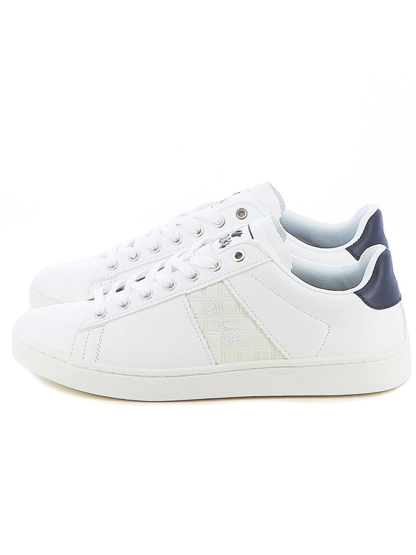 Sneakers stringate uomo DUKK DKM424010 bianco blu | Costa Superstore