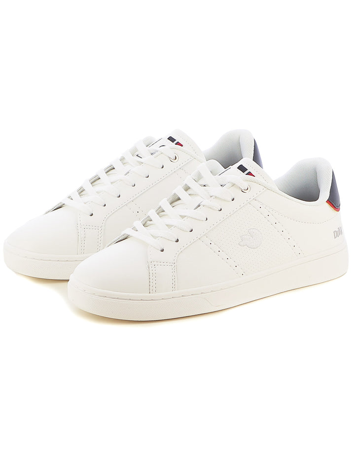 Sneakers stringate uomo DUKK DKM424025 bianco blu | Costa Superstore