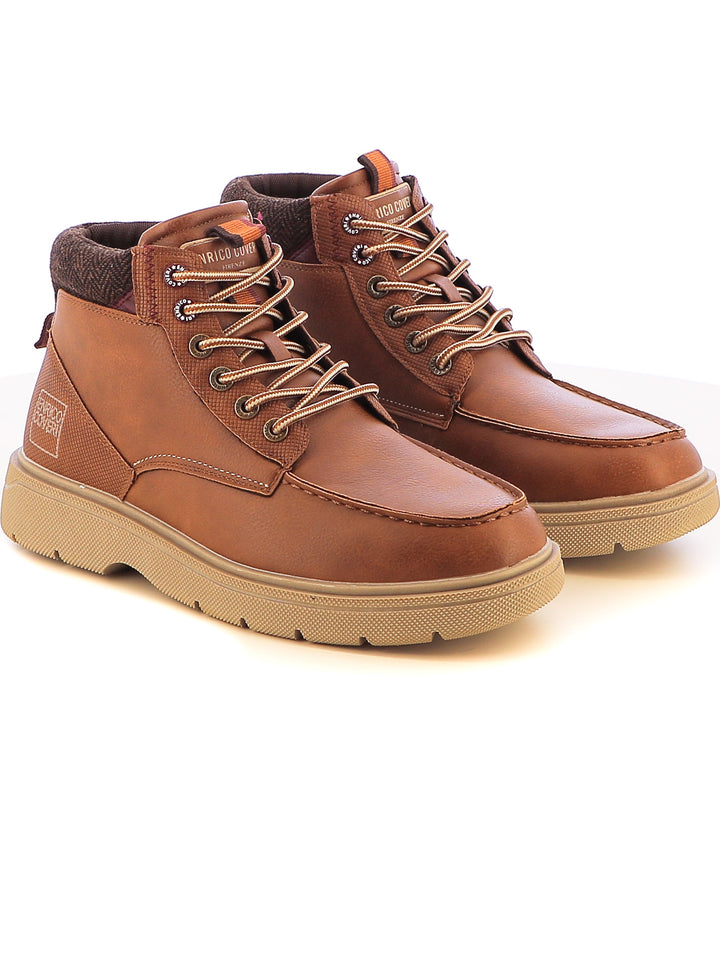 Stivaletti stringati uomo ENRICO COVERI ECM421B65 cuoio | Costa Superstore