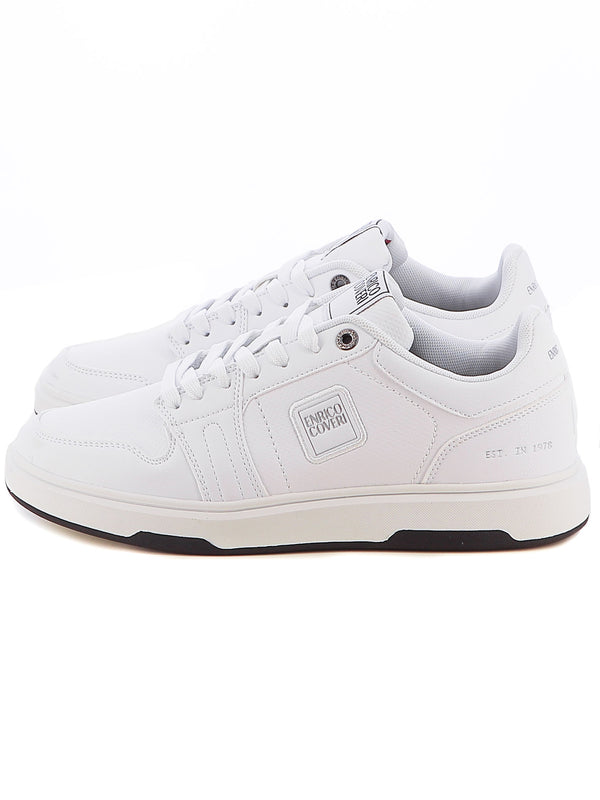 Sneakers stringate uomo ENRICO COVERI ECM424B32 bianco | Costa Superstore