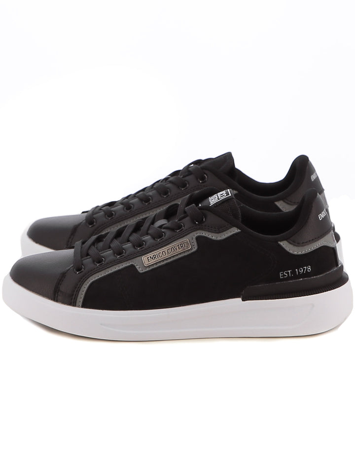 Sneakers stringate uomo ENRICO COVERI ECM424B89 nero | Costa Superstore