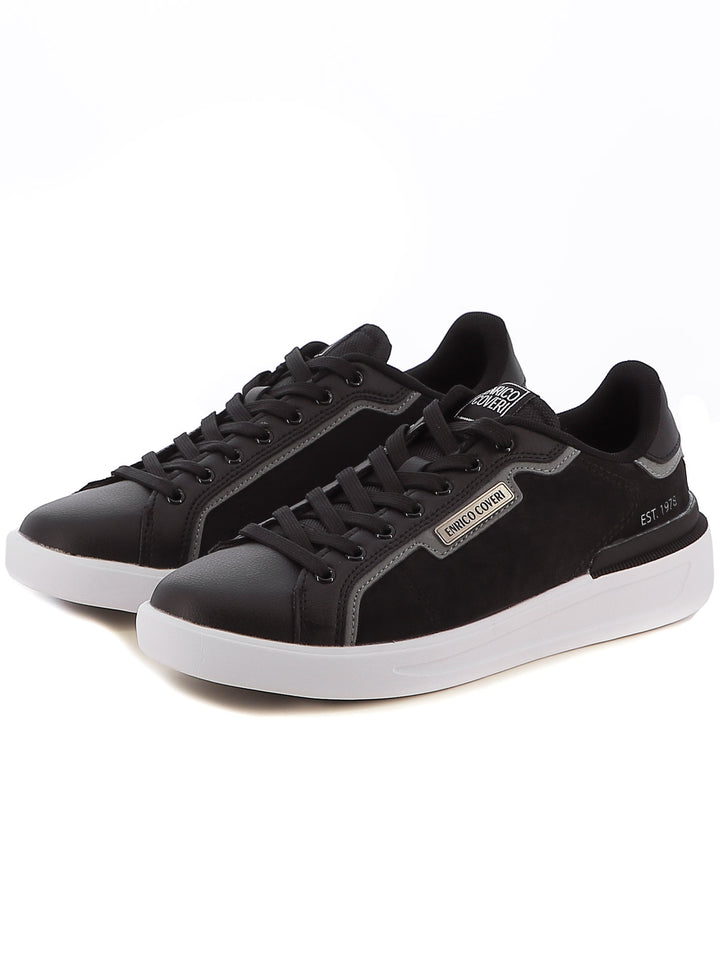 Sneakers stringate uomo ENRICO COVERI ECM424B89 nero | Costa Superstore