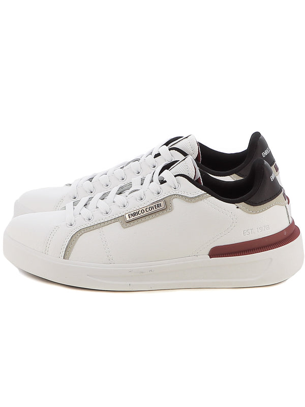 Sneakers stringate uomo ENRICO COVERI ECM424B89 bianco | Costa Superstore