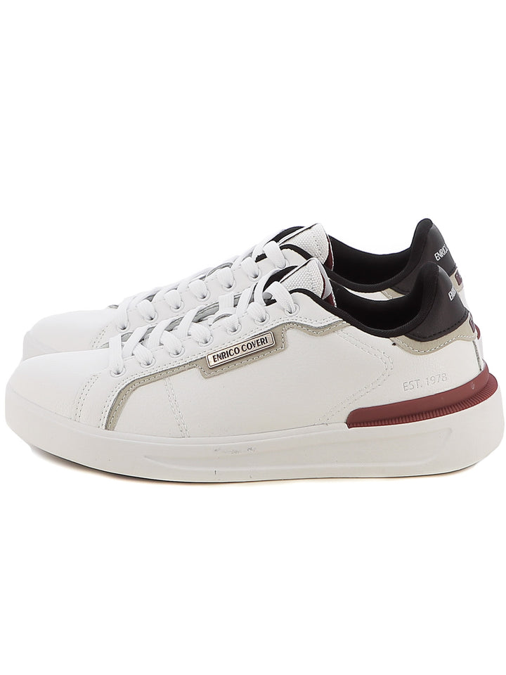 Sneakers stringate uomo ENRICO COVERI ECM424B89 bianco | Costa Superstore