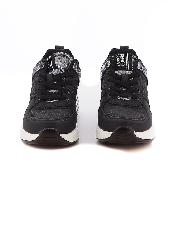 Sneakers stringate donna ENRICO COVERI ECW422B12 nero | Costa Superstore