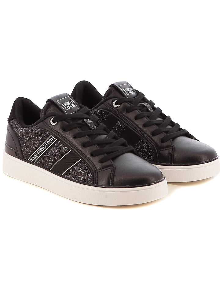 Sneakers stringate donna ENRICO COVERI ECW424B04 nero | Costa Superstore