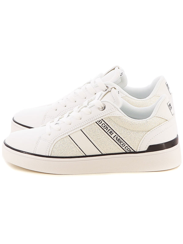 Sneakers stringate donna ENRICO COVERI ECW424B04 bianco | Costa Superstore