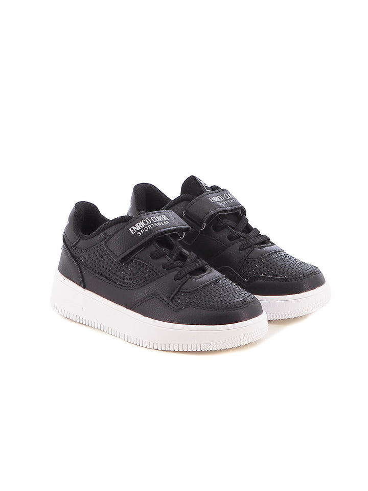 Sneakers con strappi bambina ENRICO COVERI SPORTSWEAR CKG424C04A nero | Costa Superstore