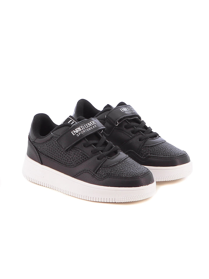 Sneakers con strappi bambina ENRICO COVERI SPORTSWEAR CKG424C04B nero | Costa Superstore