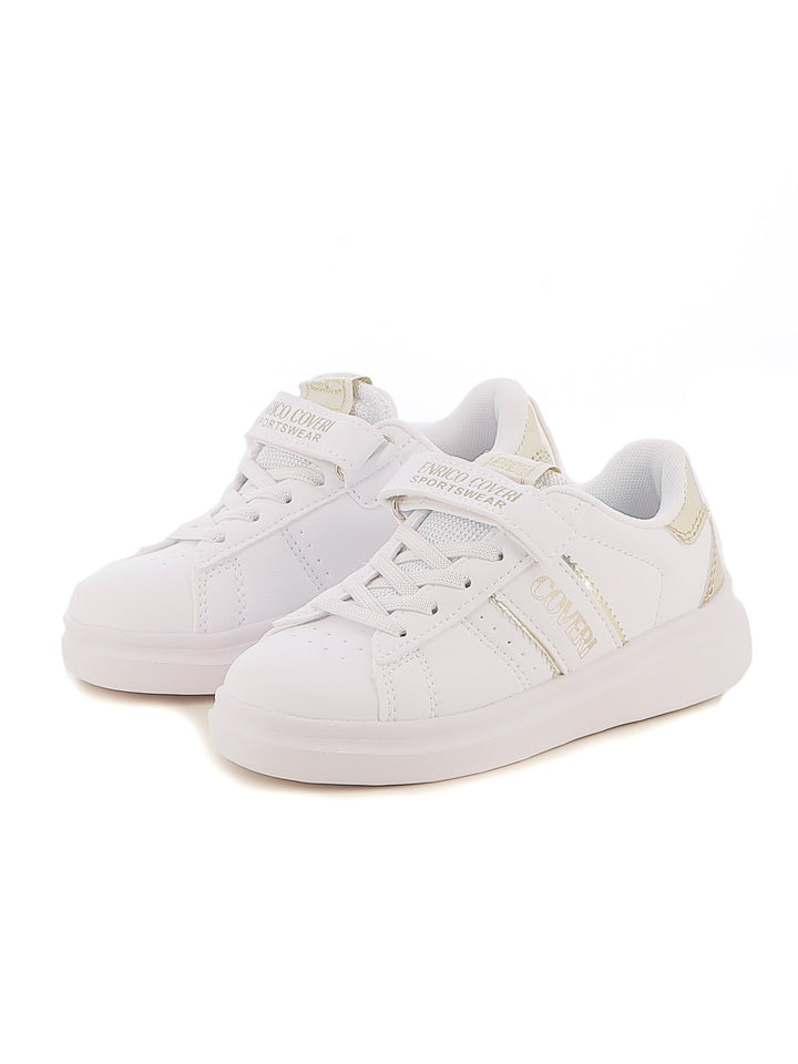 Sneakers con strappi bambina ENRICO COVERI SPORTSWEAR CKG424C39A oro | Costa Superstore
