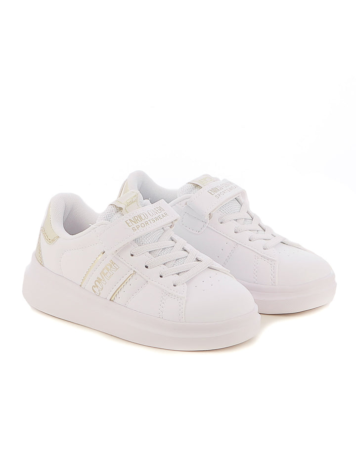 Sneakers con strappi bambina ENRICO COVERI SPORTSWEAR CKG424C39A oro | Costa Superstore