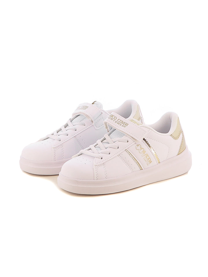 Sneakers con strappi bambina ENRICO COVERI SPORTSWEAR CKG424C39B oro | Costa Superstore