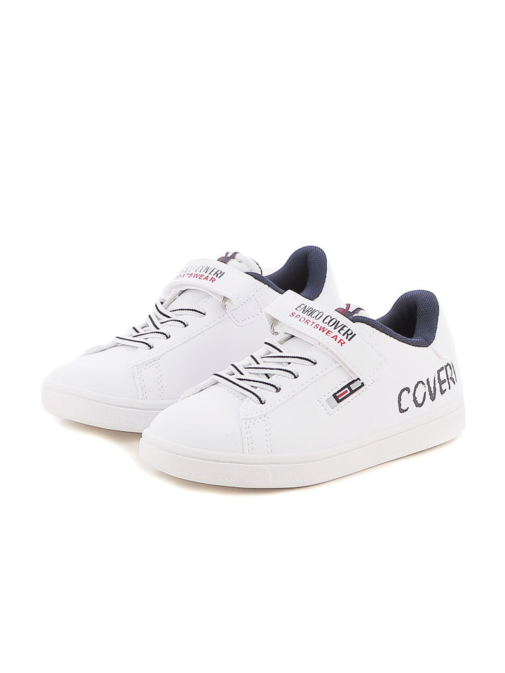 Sneakers con strappi bambino ENRICO COVERI SPORTSWEAR CKS424C10A bianco | Costa Superstore
