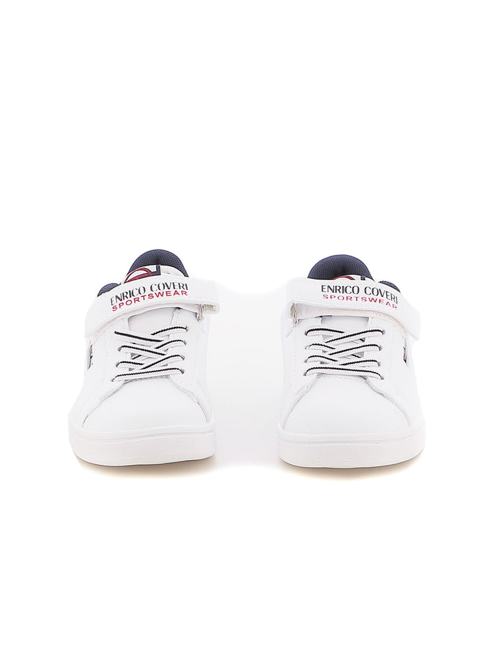 Sneakers con strappi bambino ENRICO COVERI SPORTSWEAR CKS424C10A bianco | Costa Superstore