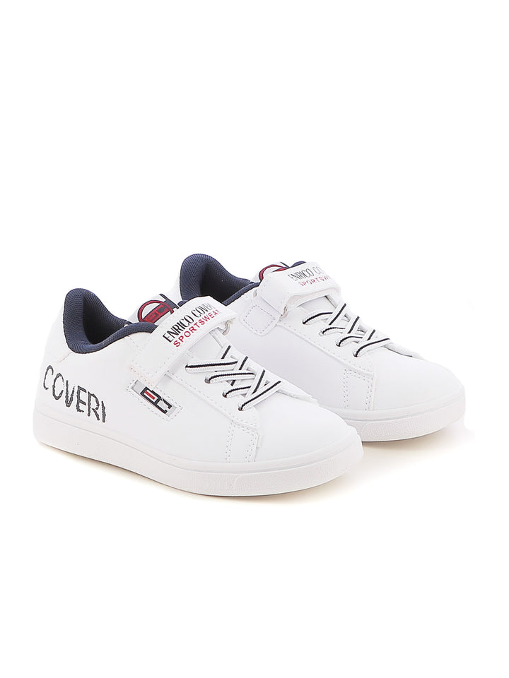 Sneakers con strappi bambino ENRICO COVERI SPORTSWEAR CKS424C10A bianco | Costa Superstore