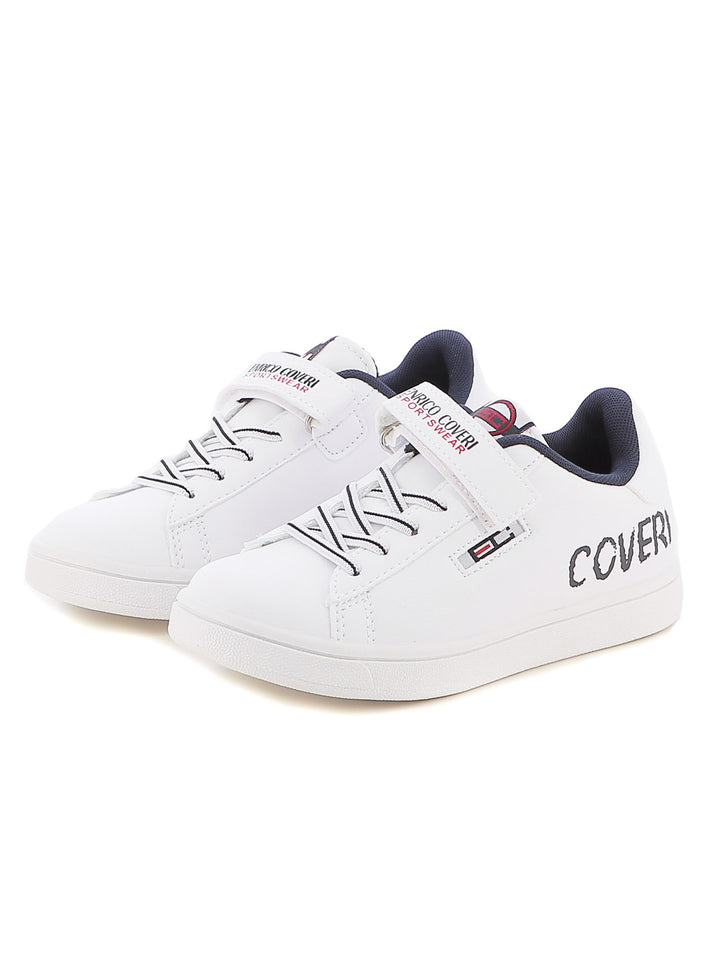 Sneakers con strappi bambino ENRICO COVERI SPORTSWEAR CKS424C10B bianco | Costa Superstore