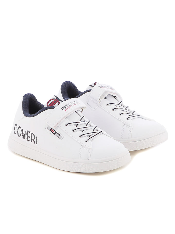 Sneakers con strappi bambino ENRICO COVERI SPORTSWEAR CKS424C10B bianco | Costa Superstore