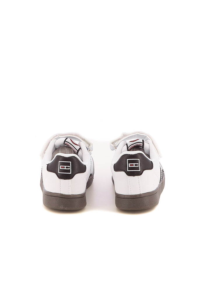Sneakers con strappi bambino ENRICO COVERI SPORTSWEAR CKS424C14B bianco nero | Costa Superstore