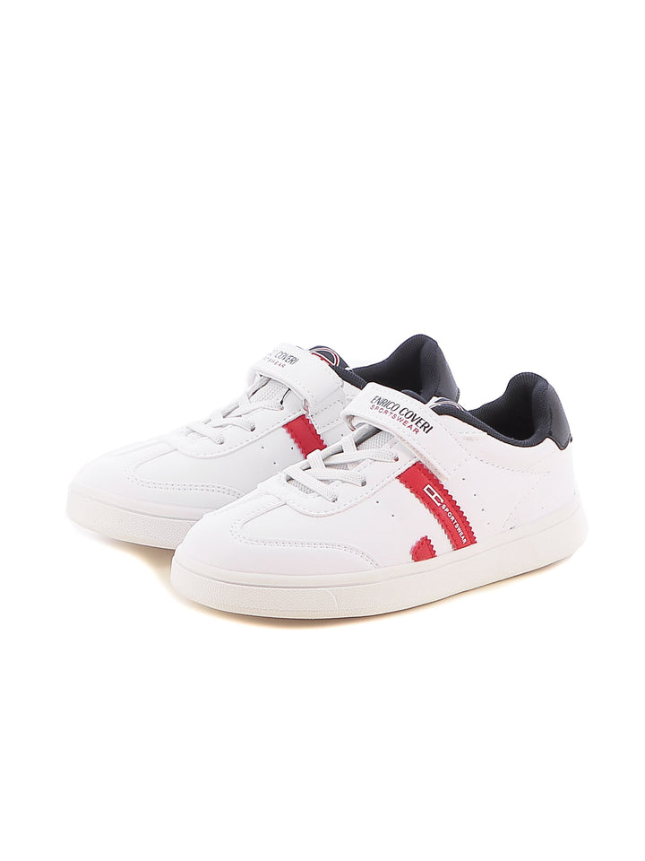 Sneakers con strappi bambino ENRICO COVERI SPORTSWEAR CKS424C15B bianco | Costa Superstore