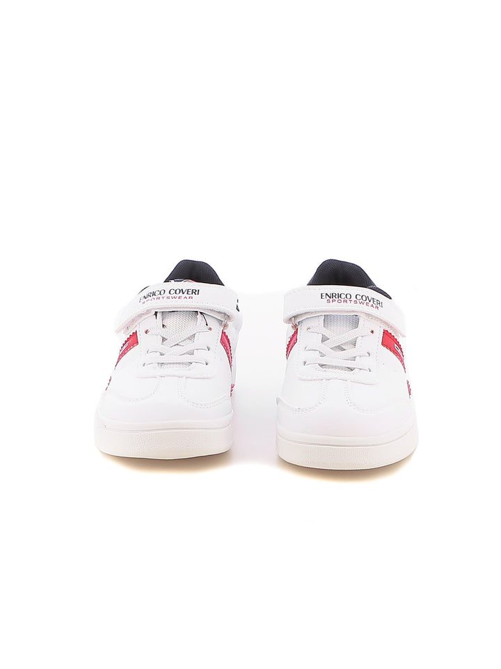Sneakers con strappi bambino ENRICO COVERI SPORTSWEAR CKS424C15B bianco | Costa Superstore