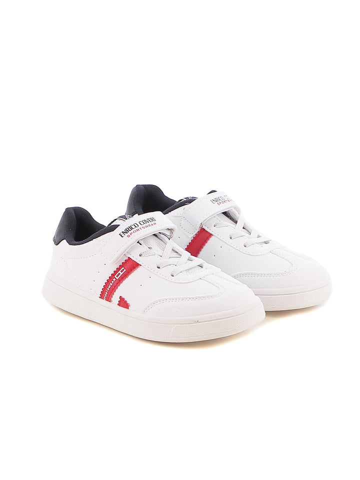 Sneakers con strappi bambino ENRICO COVERI SPORTSWEAR CKS424C15B bianco | Costa Superstore