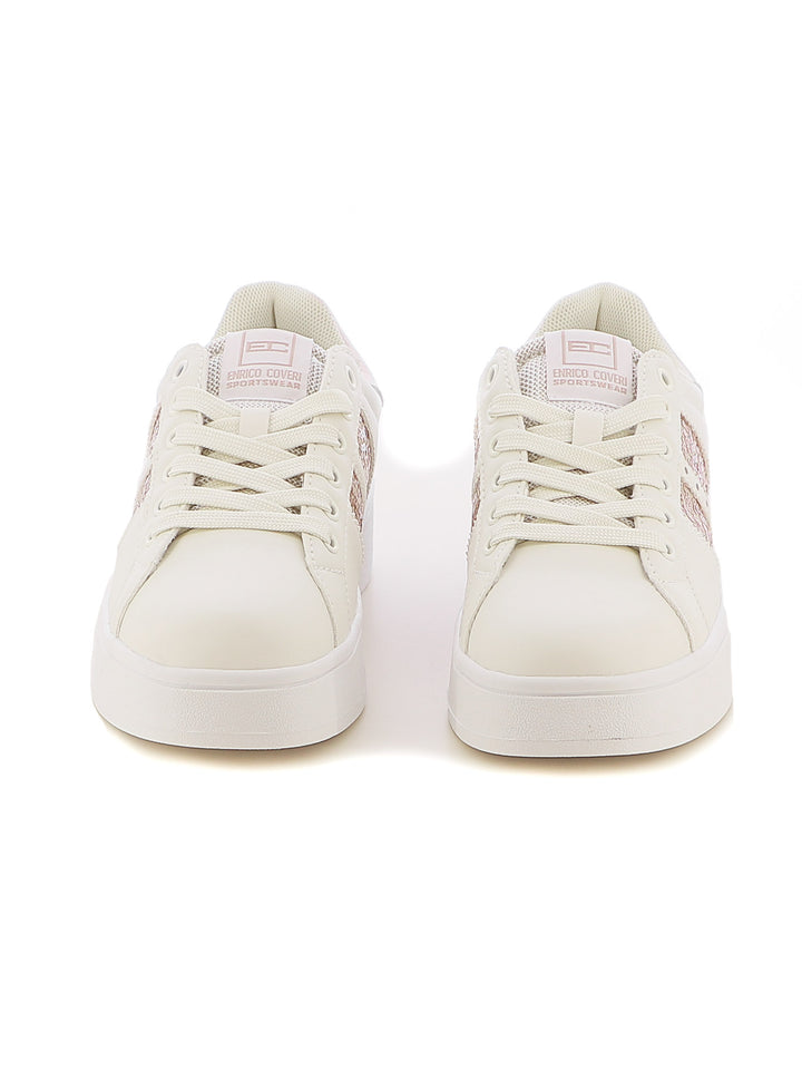 Sneakers stringate donna ENRICO COVERI SPORTSWEAR CSW424C24 beige scuro | Costa Superstore