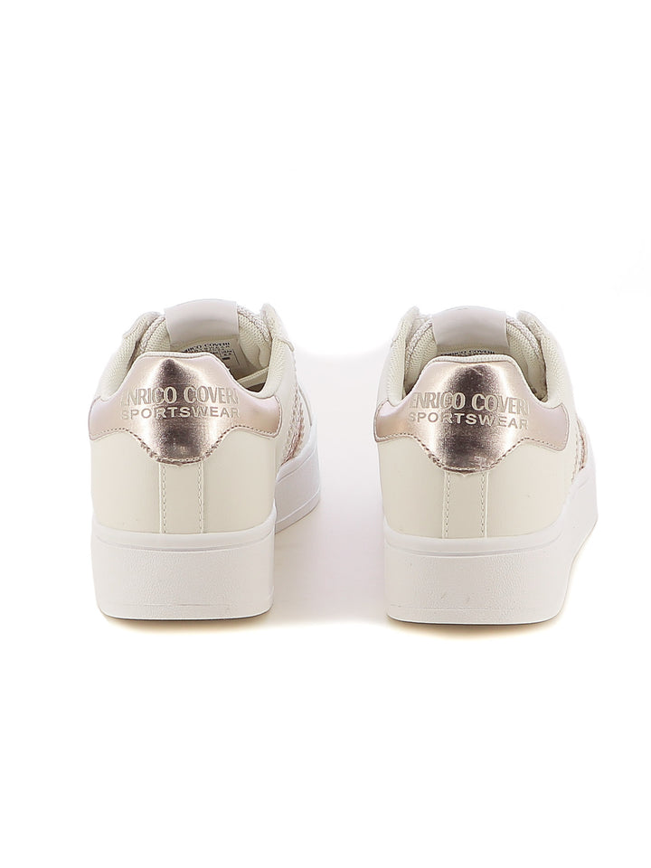 Sneakers stringate donna ENRICO COVERI SPORTSWEAR CSW424C24 beige scuro | Costa Superstore