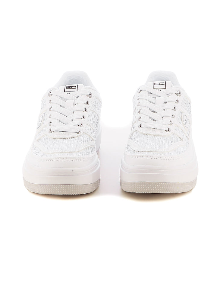 Sneakers stringate donna ENRICO COVERI SPORTSWEAR CSW424C57 bianco | Costa Superstore