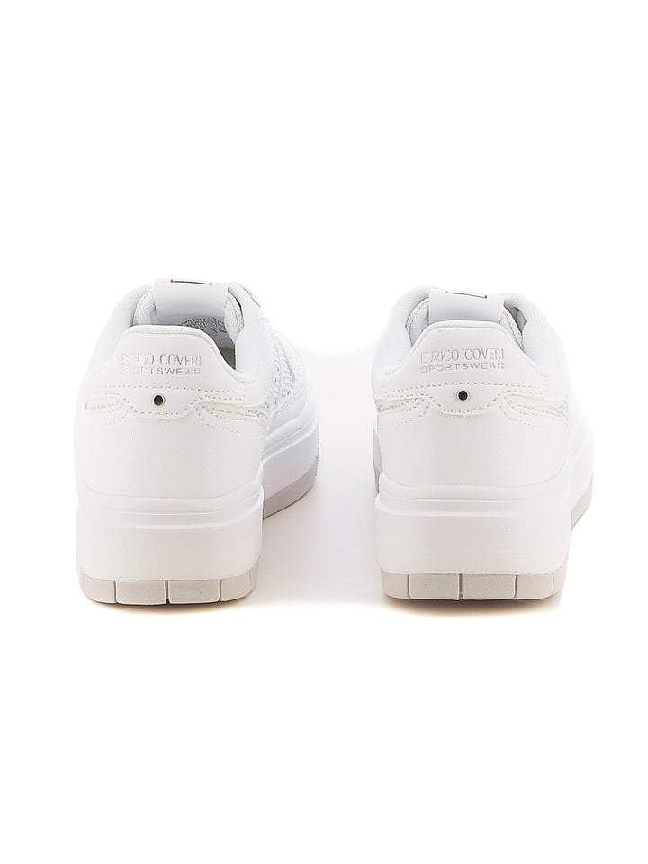 Sneakers stringate donna ENRICO COVERI SPORTSWEAR CSW424C57 bianco | Costa Superstore