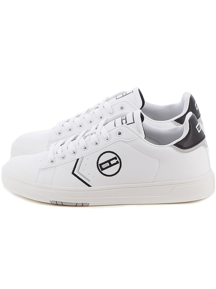 Sneakers stringate uomo ENRICO COVERI SPORTSWEAR ECS424305 bianco nero | Costa Superstore