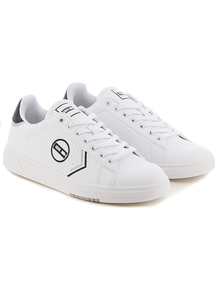 Sneakers stringate uomo ENRICO COVERI SPORTSWEAR ECS424305 bianco nero | Costa Superstore
