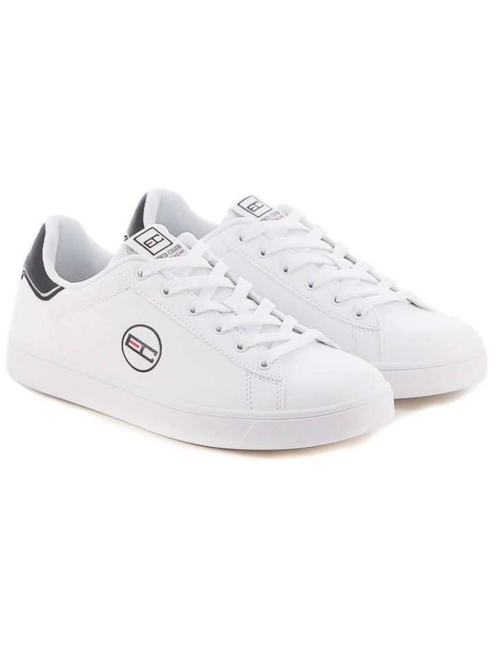 Sneakers stringate uomo ENRICO COVERI SPORTSWEAR ECS424321 bianco nero | Costa Superstore