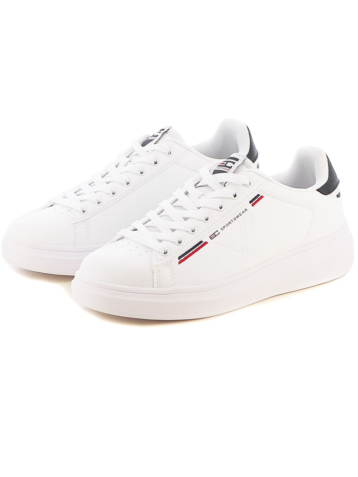Sneakers stringate uomo ENRICO COVERI SPORTSWEAR ECS428315 bianco blu | Costa Superstore