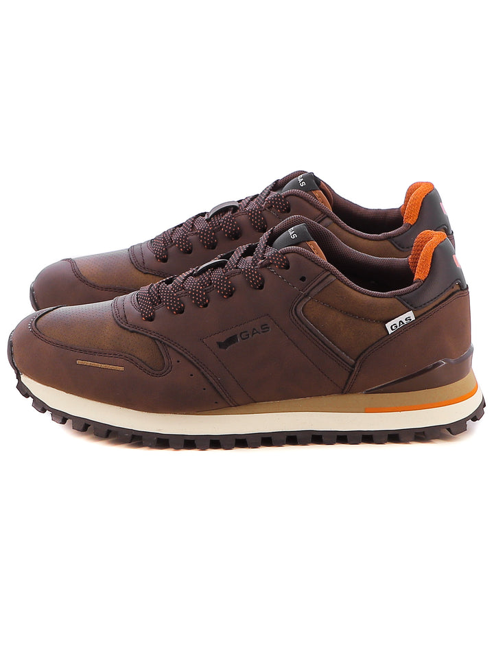 Sneakers stringate uomo GAS GAM423601 marrone | Costa Superstore
