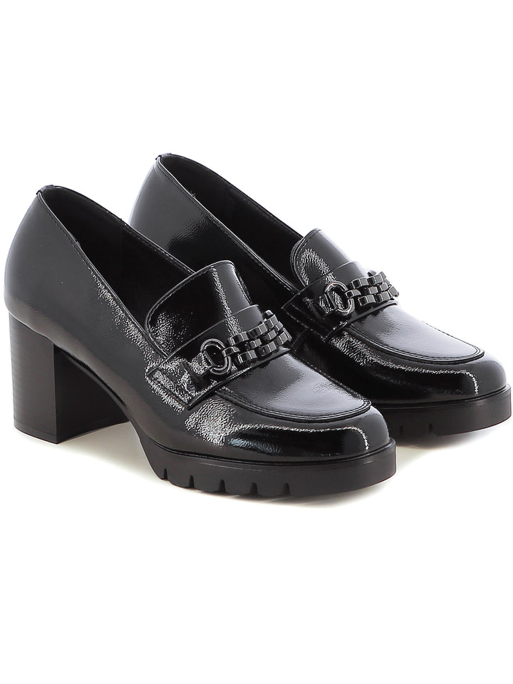 Mocassini con tacco donna JEK JO I380 nero | Costa Superstore