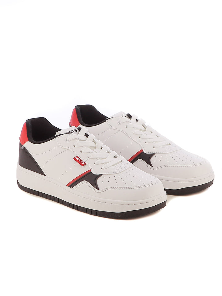 Sneakers stringate ragazzo LEVIS AIDEN VUNI0101S bianco nero | Costa Superstore