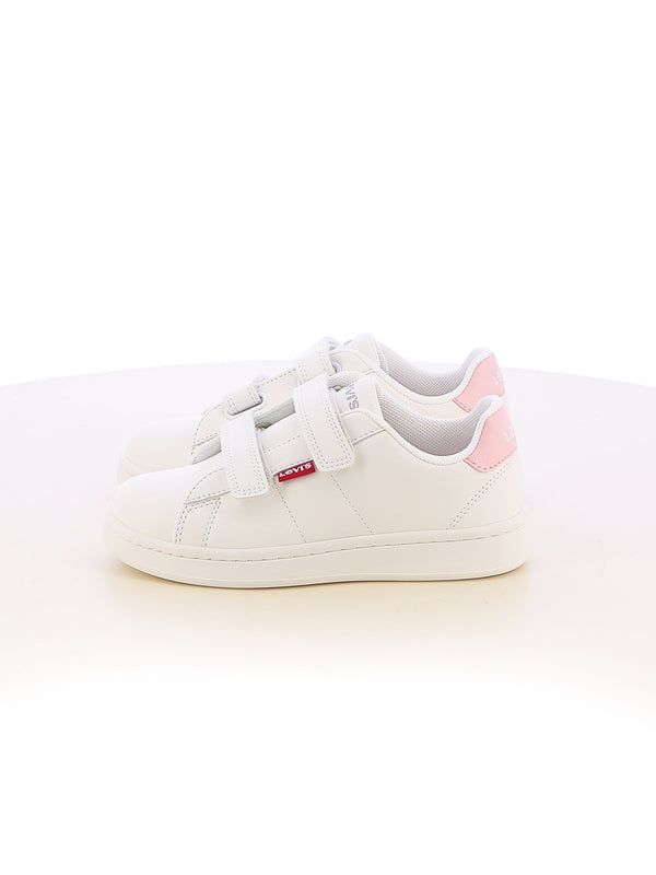 Sneakers stringate bambina LEVIS BELL JR VAVE0200SBA bianco rosa | Costa Superstore