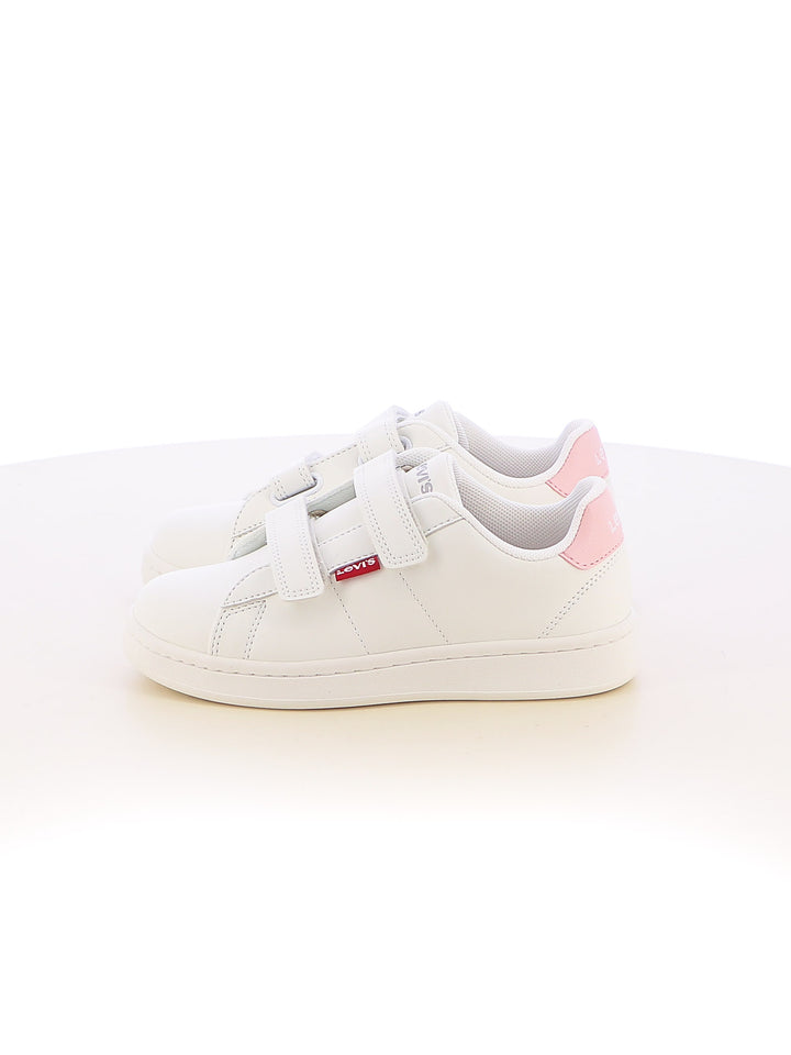 Sneakers stringate bambina LEVIS BELL JR VAVE0200SBA bianco rosa | Costa Superstore