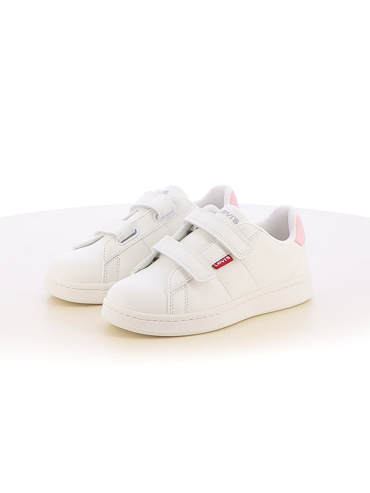 Sneakers stringate bambina LEVIS BELL JR VAVE0200SBA bianco rosa | Costa Superstore