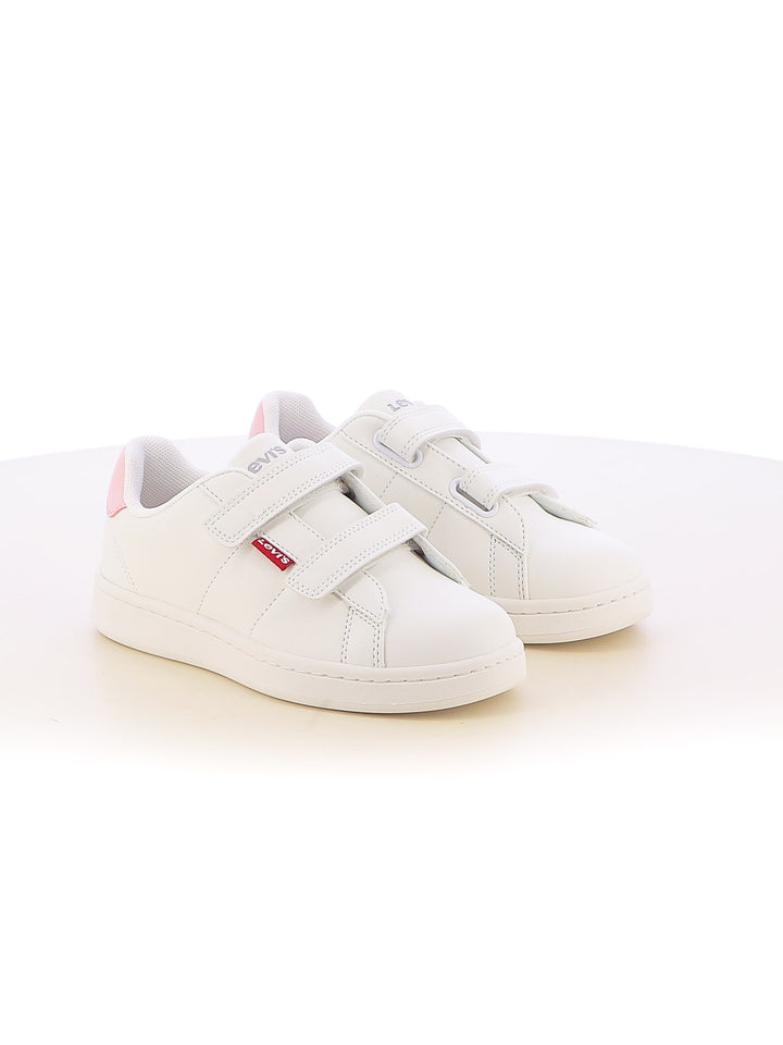 Sneakers stringate bambina LEVIS BELL JR VAVE0200SBA bianco rosa | Costa Superstore