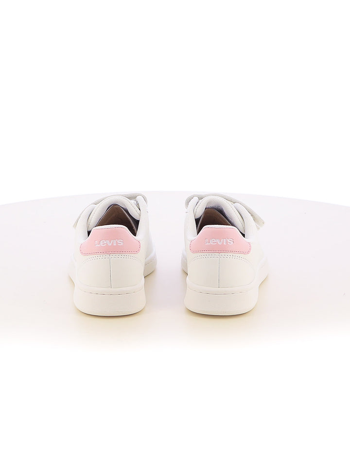 Sneakers stringate bambina LEVIS BELL JR VAVE0200SBA bianco rosa | Costa Superstore