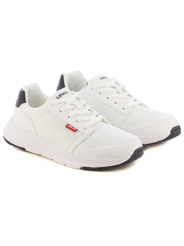 Sneakers stringate bambino LEVIS HARLEM VHUD0004T bianco blu | Costa Superstore